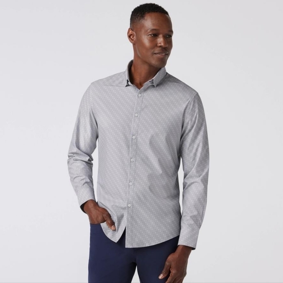Mizzen + Main Spinnaker Collection Trim Fit Long Sleeves Men's Button Up Gingham - Picture 1 of 11